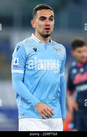 Gonzalo Escalante del Lazio reagisce durante il campionato italiano Serie Una partita di calcio tra SS Lazio e SSC Napoli ON / LM Foto Stock