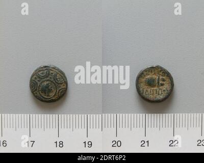 Re: Filippo V, Macedone, 221-179 a.C., moneta di Filippo V, 220–178 a.C., rame, 2.72 g, 12:00, 13 mm, fabbricato in Macedonia, greco, III-II secolo a.C., Numismatica Foto Stock