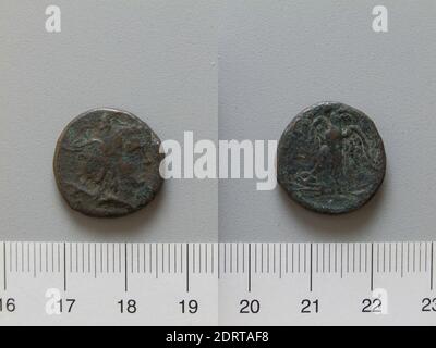 Re: Filippo V, Macedone, 221-179 a.C.: Macedonia, moneta di Filippo V di Macedonia, 221–199 a.C., bronzo, 5.17 g, 8:00, 18 mm, made in Macedonia, Greco, III-II secolo a.C., Numismatica Foto Stock