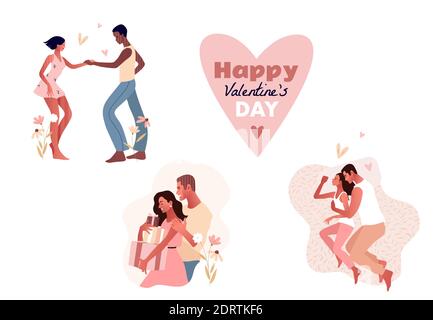 Buon San Valentino. Salsa in città. Illustrazione Vettoriale