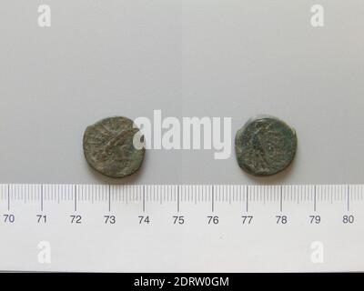 Re: Antioco VIII (Grypus), re dell'Impero Seleucide, governò il 125–96 a.C. Coin di Antiochus VIII (Grypus), re del regno Seleucide da Ignoto, 121–96 a.C., rame, 5.61 g, 12:00, 19 mm, fabbricato in Grecia, Greco, II-i secolo a.C., Numismatica Foto Stock