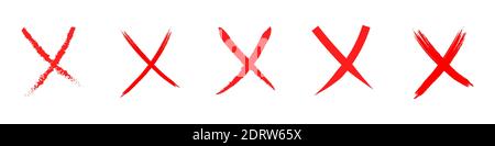 Croce rossa. Illustrazione vettoriale. Isolato su sfondo bianco. Illustrazione Vettoriale