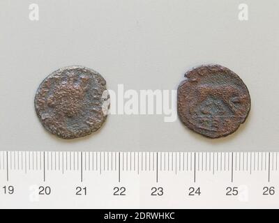 Menta: Alessandria Troas, moneta da Alessandria Troas, metà del III secolo d.C., Bronzo, 3.18 g, 12:00, 20.2 mm, Made in Alessandria Troas, Greco, III secolo d.C., Numismatica Foto Stock