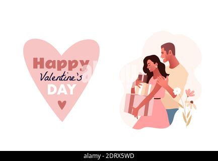 Buon San Valentino. Salsa in città. Illustrazione Vettoriale