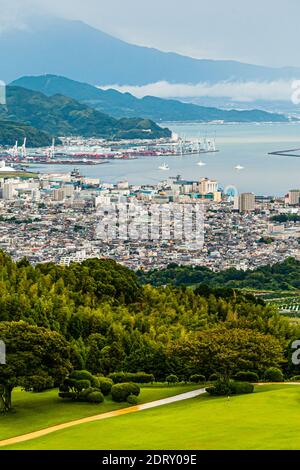 Hotel Nippondaira, Shizuoka, in Giappone, con vista sul Monte Fuji Foto Stock