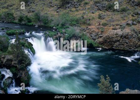 Steelhead Falls, Steelhead cade Wilderness Area Studio, quartiere Prineville Bureau of Land Management, Oregon Foto Stock