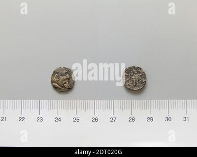 Menta: Bactria, moneta da Bactria, III secolo a.C., Argento, 1.34 g, 1:00, 13.3 mm, fatta in Bactria, greco, III secolo a.C., Numismatica Foto Stock