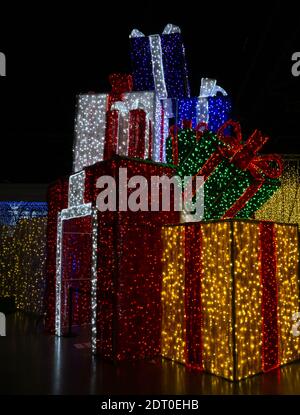 Noel Indoor Light Park Calgary Alberta Stock Photo