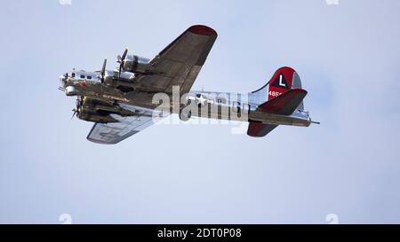 Yankee Lady, un aereo B-17. Situato all'aeroporto Willow Run vicino a Ypsilanti, Michigan Foto Stock