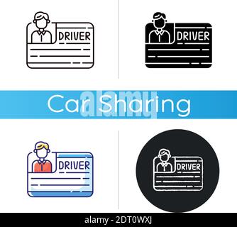 Icona patente di guida Illustrazione Vettoriale