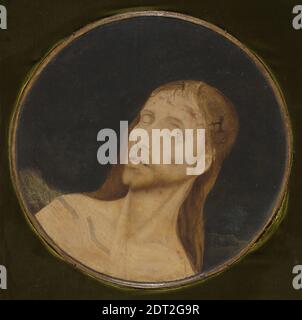 Artista: Quentin Massys, Netherlandish, 1466–1530, Dead Christ, ca. 1530, olio su pannello, altro: 27.5 cm (10 13/16 in.), fiammingo, XVI secolo, dipinti Foto Stock