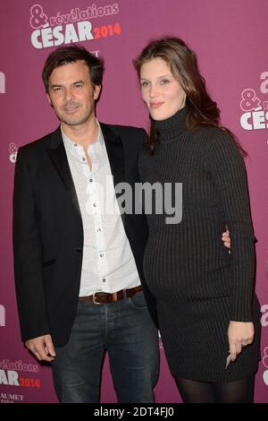 Francois Ozon e Marine Vacth in occasione della cena 'Cesar 2014 Revelations' che si tiene all'Hotel Meurice a Parigi, Francia, il 13 gennaio 2014. Foto di Nicolas Briquet/ABACAPRESS.COM Foto Stock