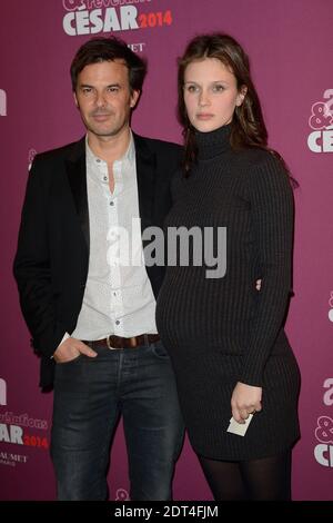 Francois Ozon e Marine Vacth in occasione della cena 'Cesar 2014 Revelations' che si tiene all'Hotel Meurice a Parigi, Francia, il 13 gennaio 2014. Foto di Nicolas Briquet/ABACAPRESS.COM Foto Stock