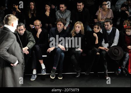 BRET Roberts, Gabrielle White, Sylvie Testud partecipa alla presentazione della collezione maschile di Agnes B Autunno-Inverno 2014/2015 a Parigi, Francia, il 19 gennaio 2014. Foto di Alban Wyters/ABACAPRESS.COM Foto Stock