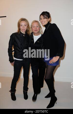 Gabrielle White, Agnes B, Sylvie Testud partecipa alla presentazione della collezione maschile di Agnes B Autunno-Inverno 2014/2015 a Parigi, Francia, il 19 gennaio 2014. Foto di Alban Wyters/ABACAPRESS.COM Foto Stock