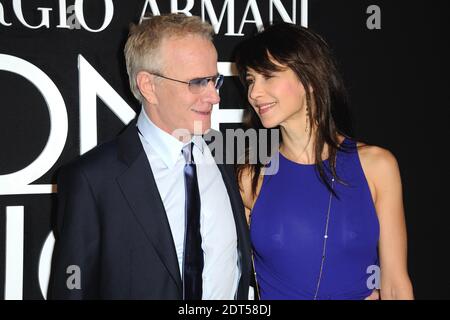 Christophe Lambert e Sophie Marceau partecipano alla mostra primaverile-estiva 2014 della collezione Haute-Couture di Giorgio Armani che si tiene al Palais de Tokyo di Parigi, Francia, il 21 gennaio 2014. Foto di Alban Wyters/ABACAPRESS.COM Foto Stock