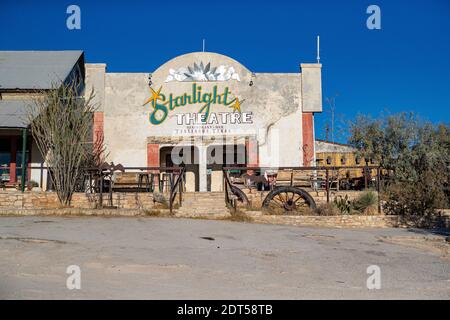 Il Teatro Starlight a 'Terlingua, tè Foto Stock