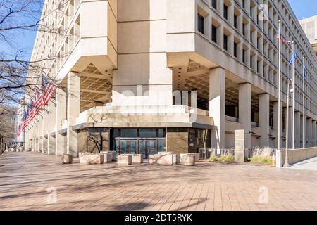 Edificio della sede centrale del Federal Bureau of Investigation (FBI) a Washington, DC, USA. Foto Stock