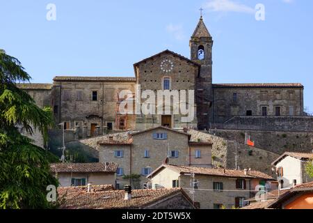 Chiesa di San Bonifacio. Kuzerkoli, Cusercoli, Emilia-Romagna, Forlì-Cesena, Italia Foto Stock