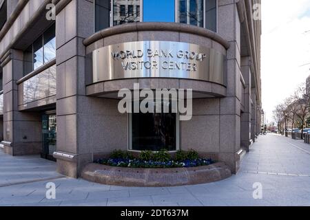 World Bank Group Visitor Center a Washington, DC, USA. Foto Stock