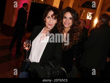 Barbara Cabrita e Chantal Lauby alla 21a cerimonia 'Trophees du Film Francais' tenutasi al Palais Brongniart di Parigi, Francia, il 4 febbraio 2014. Foto di Jerome Domine/ABACAPRESS.COM Foto Stock