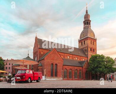 La Chiesa Cattedrale di Santa Maria nel centro storico di riga, Lettonia. Foto Stock