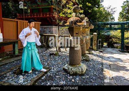 Kunozan al Santuario di Toshogu a Shizuoka, Giappone Foto Stock