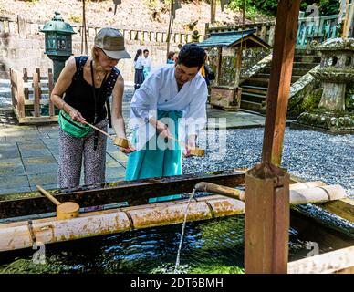 Kunozan al Santuario di Toshogu a Shizuoka, Giappone Foto Stock