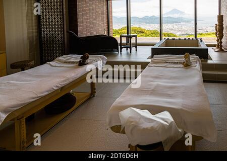 Hotel Nippondaira, Shizuoka, in Giappone, con vista sul Monte Fuji Foto Stock