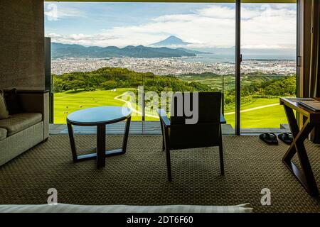 Hotel Nippondaira, Shizuoka, in Giappone, con vista sul Monte Fuji Foto Stock
