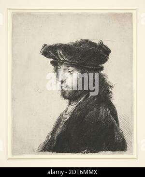 Artista: Rembrandt (Rembrandt van Rijn), olandese, 1606–1669, la quarta testa orientale, ca. 1635, incisione, platemark: 15.8 × 13.5 cm (6 1/4 × 5 5/16 in.), Made in the Netherlands, Dutch, 17 ° secolo, opere su carta - stampe Foto Stock