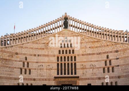 La Chiesa dell'Annunciazione, Nazareth, Israele Foto Stock