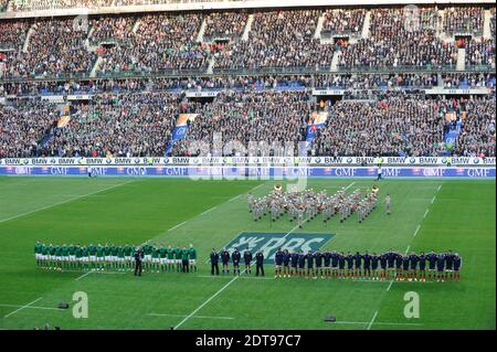 Vista generale prima del Torneo Rugby RBS 6 Nations, Francia contro Irlanda allo Stade de France a Saint-Denis sobborgo di Parigi, Francia il 15 marzo 2014. Foto di Philippe Montigny/ABACAPRESS.COM Foto Stock