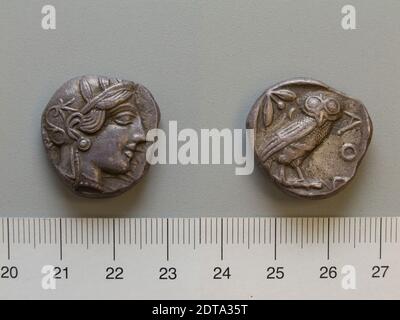 Menta: Clarentza, moneta da Clarentza, 420 a.C., Argento, 16.92 g, 9:00, 23.5 mm, Made in Clarentza, Peloponneso, Greco, Numismatica Foto Stock