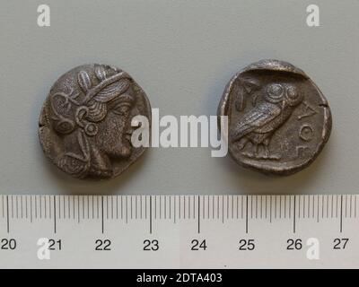 Menta: Clarentza, moneta da Clarentza, 420 a.C., Argento, 16.37 g, 1:00, 24.3 mm, Made in Clarentza, Peloponneso, Greco, Numismatica Foto Stock