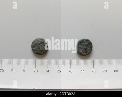 Mint: Apamea ad Orontes, Coin di Apamea ad Orontes, ca. 180–120 a.C., rame, 3.63 g, 1:00, 14.70 mm, fabbricato in Apamea, greco, II secolo a.C., Numismatica Foto Stock