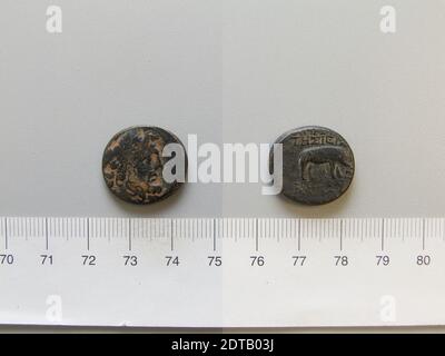 Menta: Apalea ad Orontes, moneta da Apalea ad Orontes, 75–74 a.C., rame, 8.15 g, 12:00, 20.20 mm, fabbricato in Apalea, greco, i secolo a.C., Numismatica Foto Stock