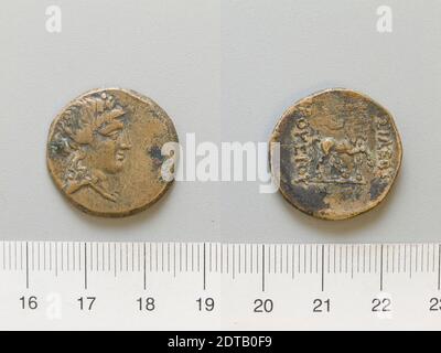 Righello: Prusias IIMint: Bithynia, Coin di Prusias II di Bithynia, 185–149 a.C., Bronzo, 6.18 g, 12:00, 22.4 mm, Made in Bithynia, Greek, II secolo, Numismatica Foto Stock