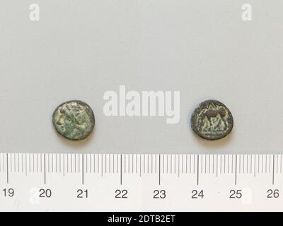 Menta: Troas Alessandria, moneta di Alessandria Troas, III-II secolo a.C., rame, 1.05 g, 10:00, 11.1 mm, Made in Alessandria Troas, greco, III-II secolo a.C., Numismatica Foto Stock