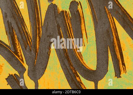 Marcatore astratto Scribble. Trama linea. Doodles disegnati a mano. Graffiti urbani in calcestruzzo. Foto Stock