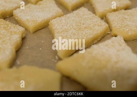 Ricetta pasta fatta in casa cookie Foto Stock