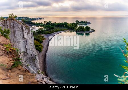 Bluffers Marina Park Scarborough Toronto Ontario Canada al mattino presto alba estate Foto Stock