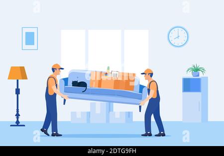 Concetto di casa mobile. Illustrazione Vettoriale