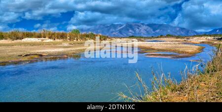 Fiume Babai, Parco Nazionale reale di Bardia, Parco Nazionale di Bardiya, Nepal, Asia Foto Stock