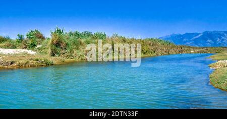 Fiume Babai, Parco Nazionale reale di Bardia, Parco Nazionale di Bardiya, Nepal, Asia Foto Stock