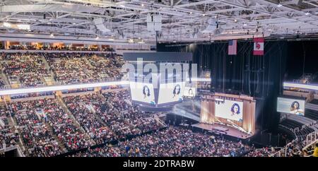 Michelle Obama diventa evento a San Jose Foto Stock