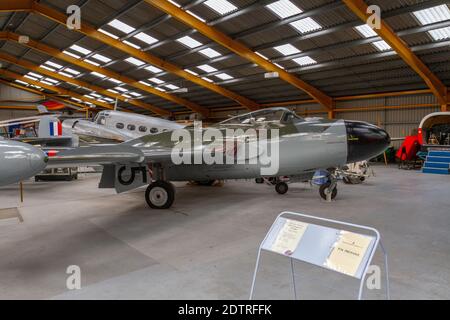 A Hunting Percival P.56 Provost T.1 (WV606) allenatore di base, Newark Air Museum, vicino Newark-on-Trent, Nottinghamshire, Regno Unito. Foto Stock