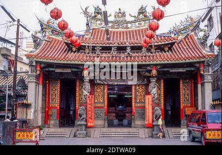 Tempio Grand Matsu, un tempio taoista a Tainan, Taiwan. Maggio 1995 Foto Stock