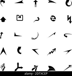 Frecce, frecce diverse, raccolta, Logo Illustrazione Vettoriale