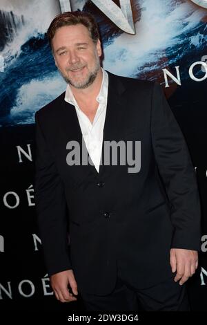 Russell Crowe partecipa alla prima del film Noah (Noe) al Cinema Gaumont Champs Elysees di Parigi, Francia, il 1 aprile 2014. Foto di Nicolas Briquet/ABACAPRESS.COM Foto Stock